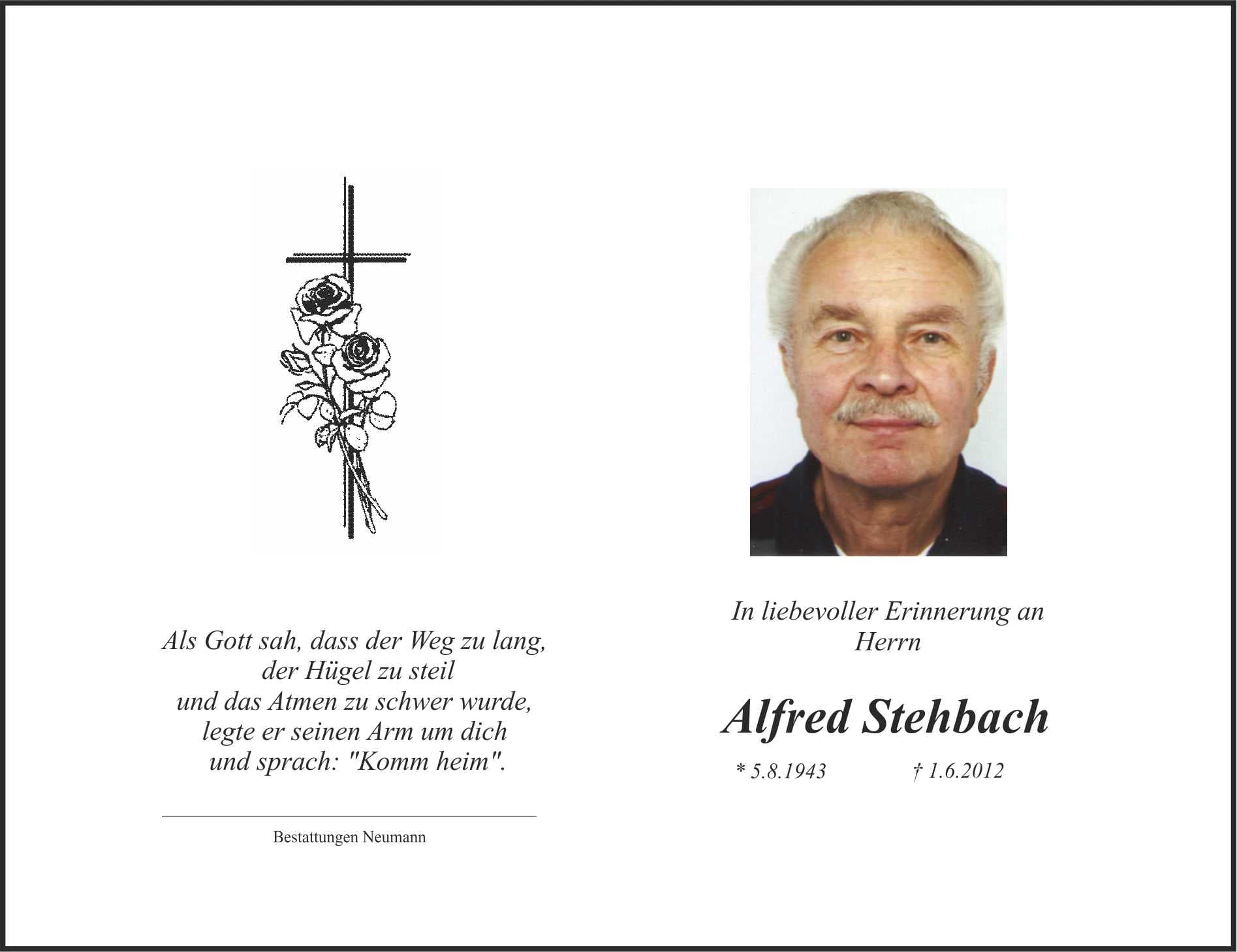 Herr Alfred Stehbach