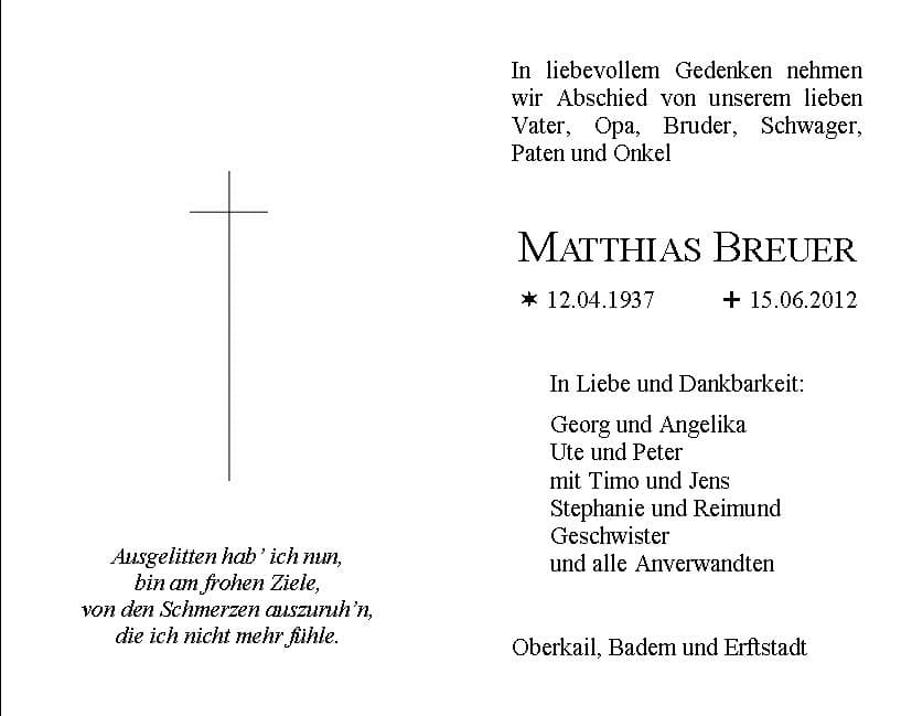 Herr Matthias Breuer
