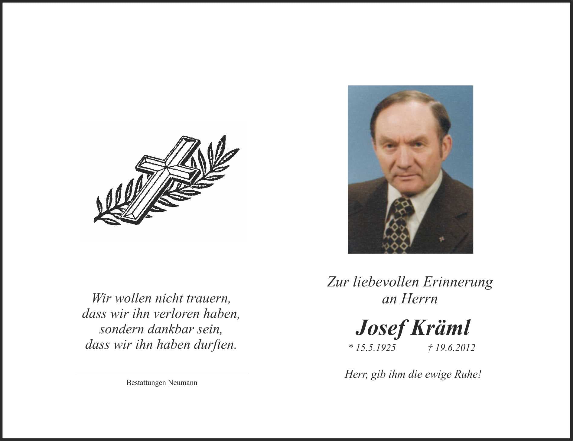 Herr Josef Kräml