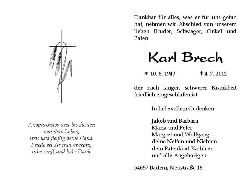 Herr Karl Brech