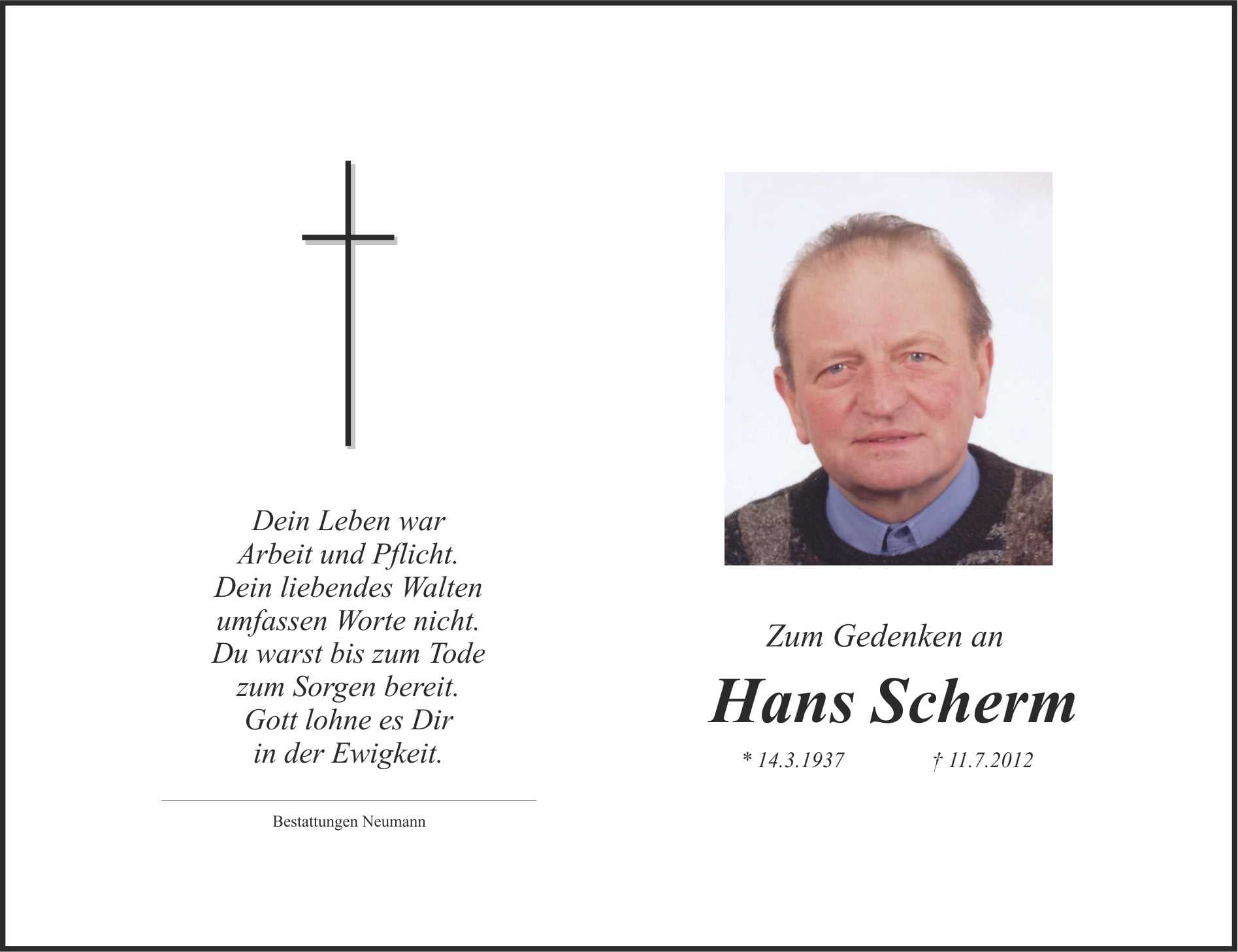 Herr Hans Scherm
