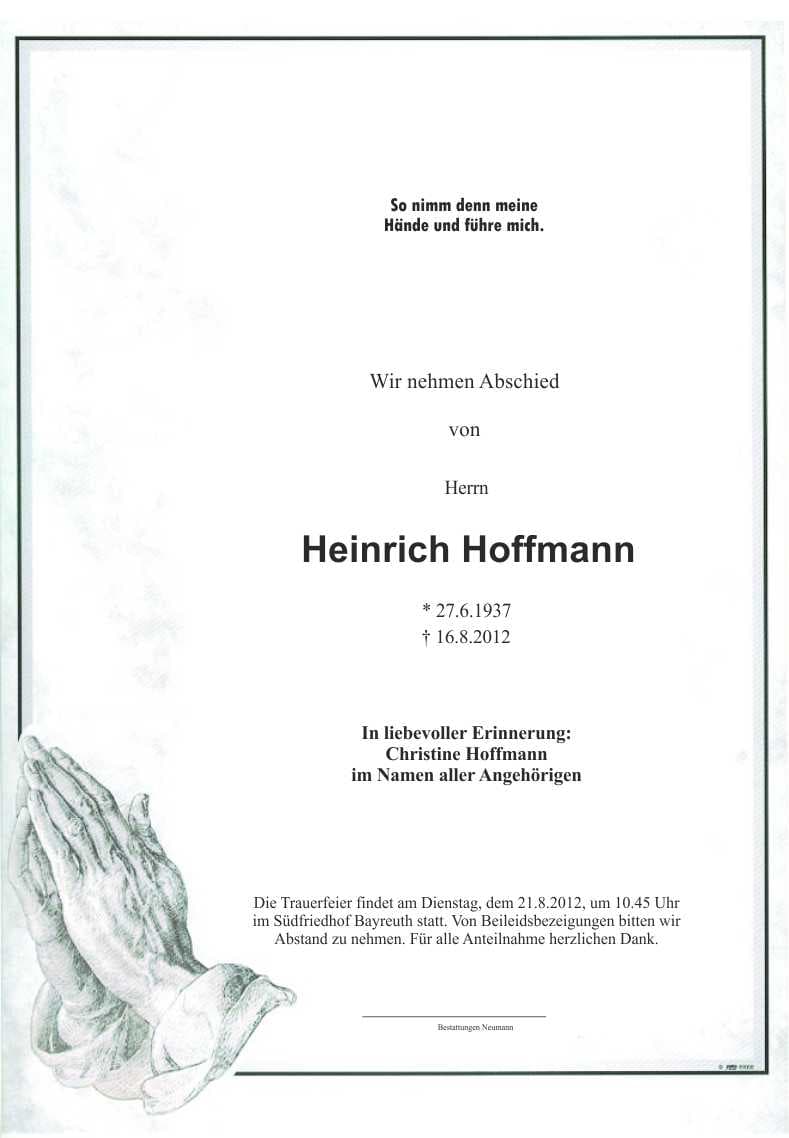 Herr Heinrich Hoffmann