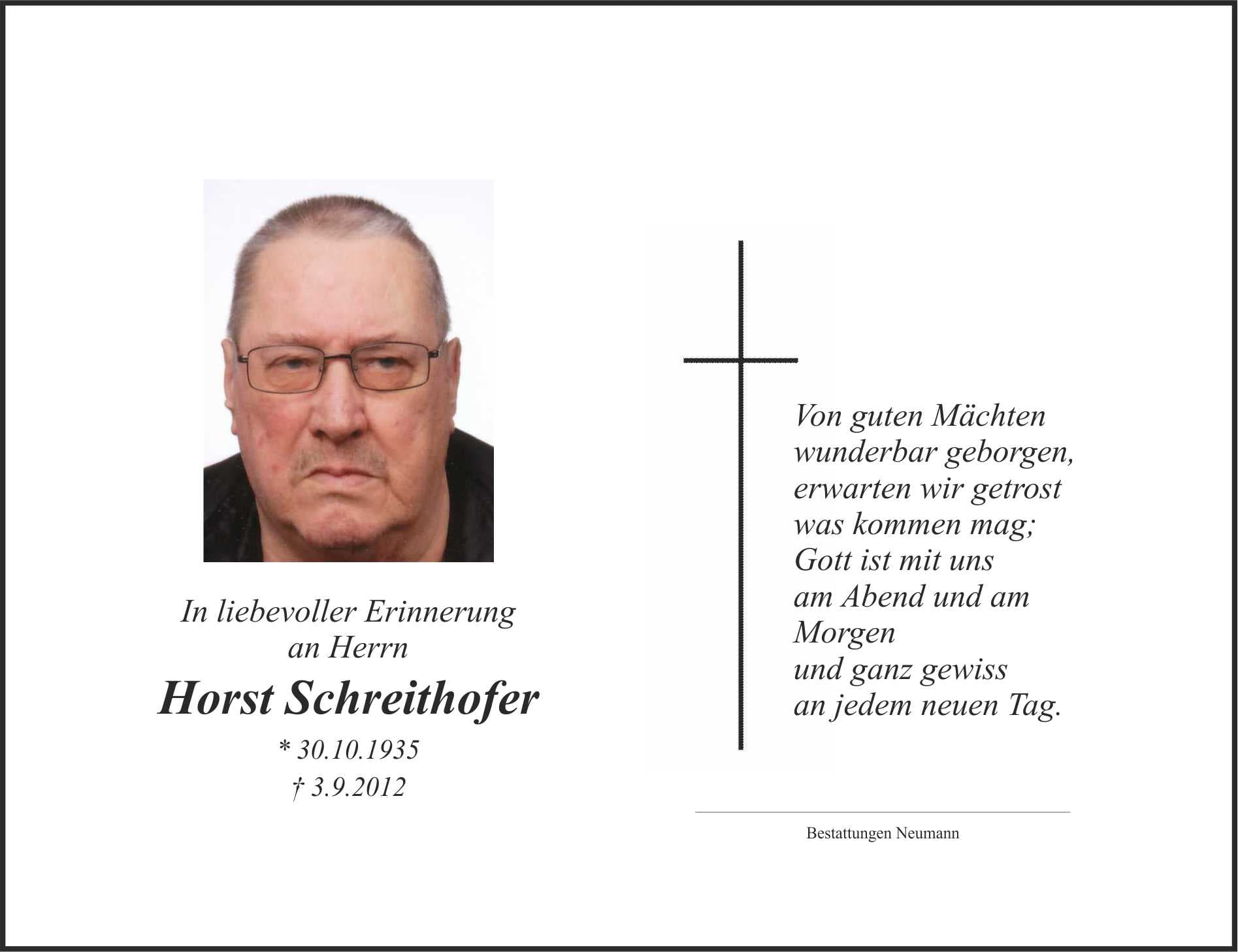 Herr Horst Schreithofer