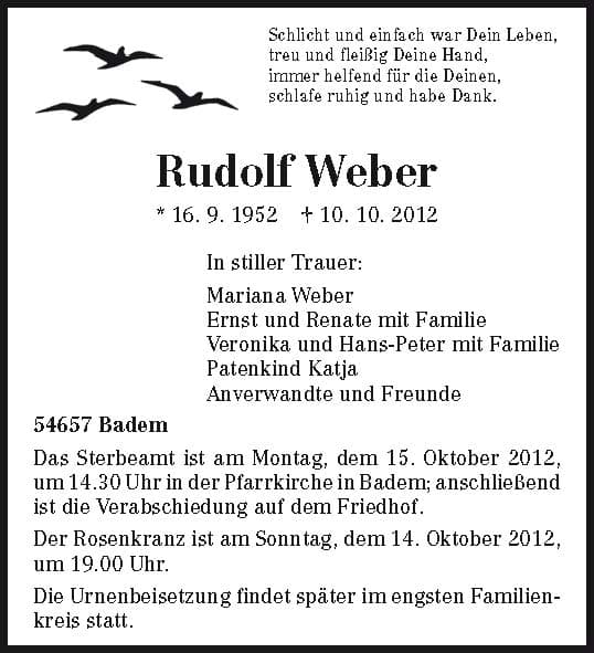 Herr Rudolf Weber