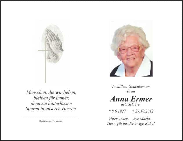 Frau Anna Ermer