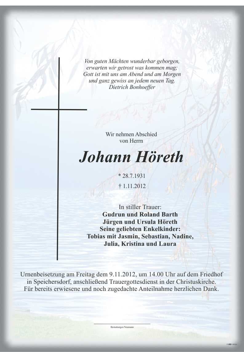 Herr Johann Höreth