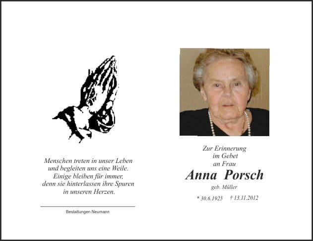 Frau Anna Porsch