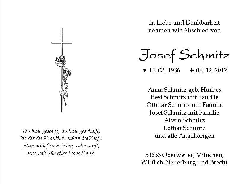 Herr Josef Schmitz