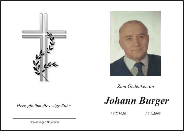 Herr Johann Burger
