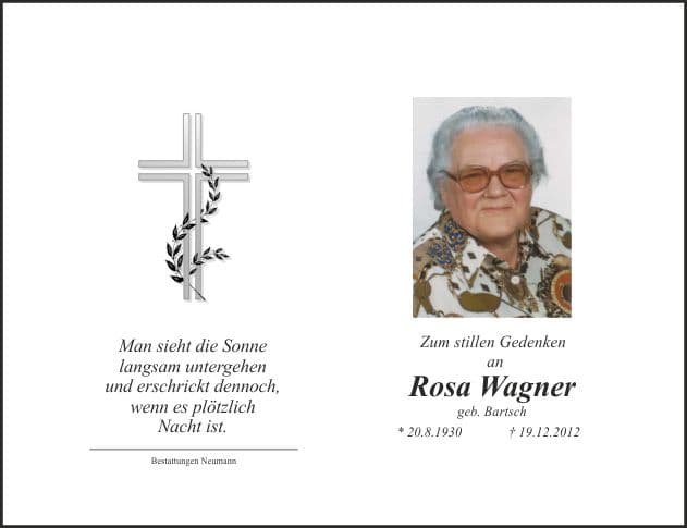 Frau Rosa Wagner