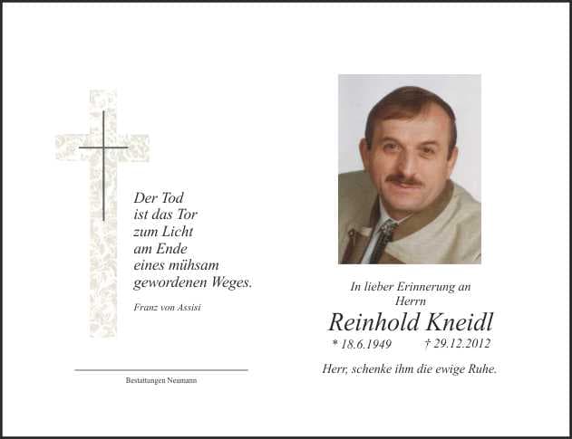 Herr Reinhold Kneidl