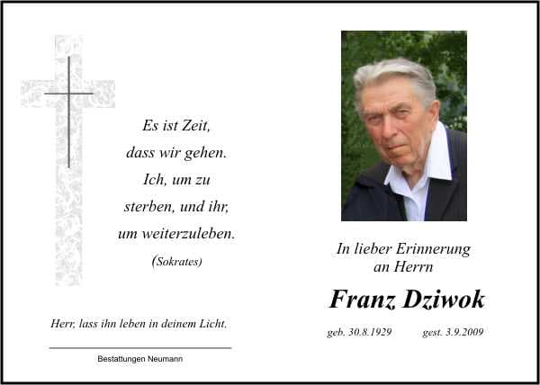 Herr Franz Dziwok
