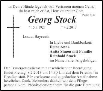 Herr Georg Stock