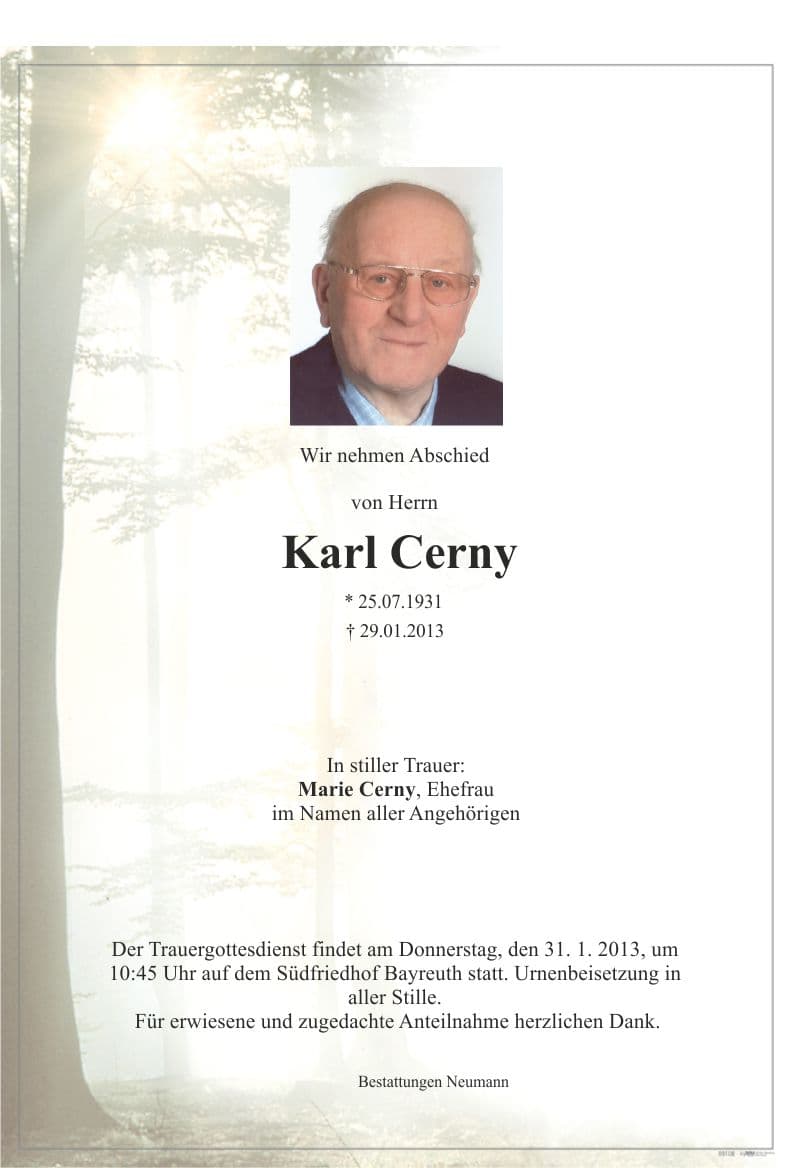 Herr Karl Cerny