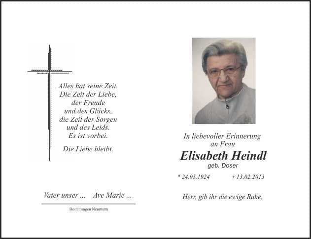 Frau Elisabeth Heindl