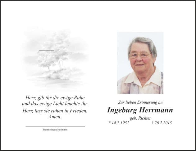 Frau Ingeburg Herrmann