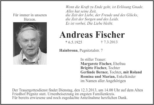 Herr Andreas Fischer