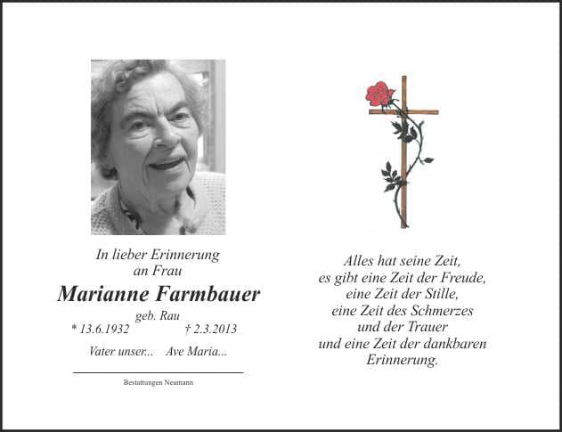 Frau Marianne Farmbauer