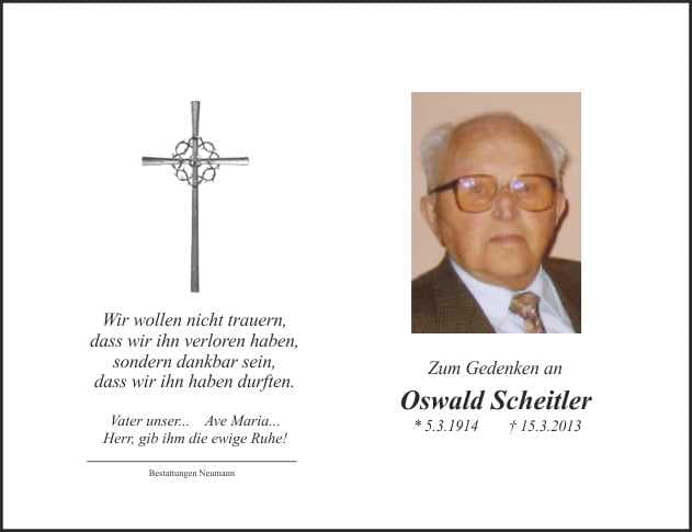 Herr Oswald Scheitler