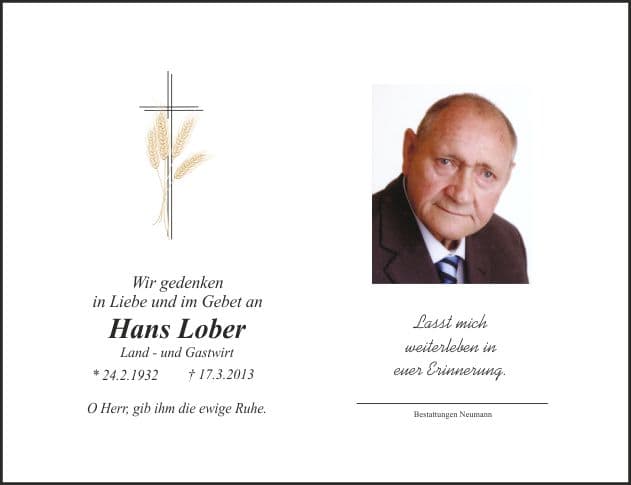 Herr Hans Lober
