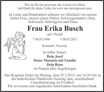 Frau Erika Busch