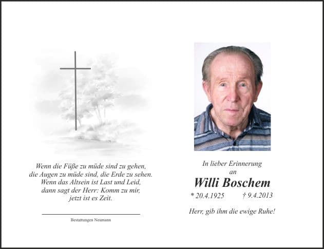 Herr Willi Boschem