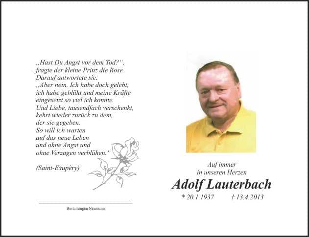 Herr Adolf Lauterbach