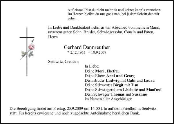Herr Gerhard Dannreuther