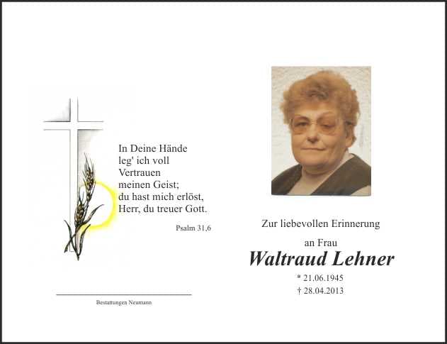 Frau Waltraud Lehner