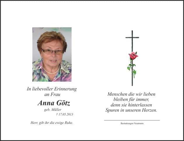 Frau Anna Götz