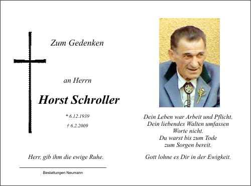 Herr Horst Schroller