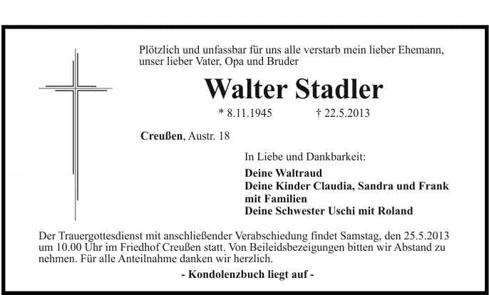 Herr Walter Stadler