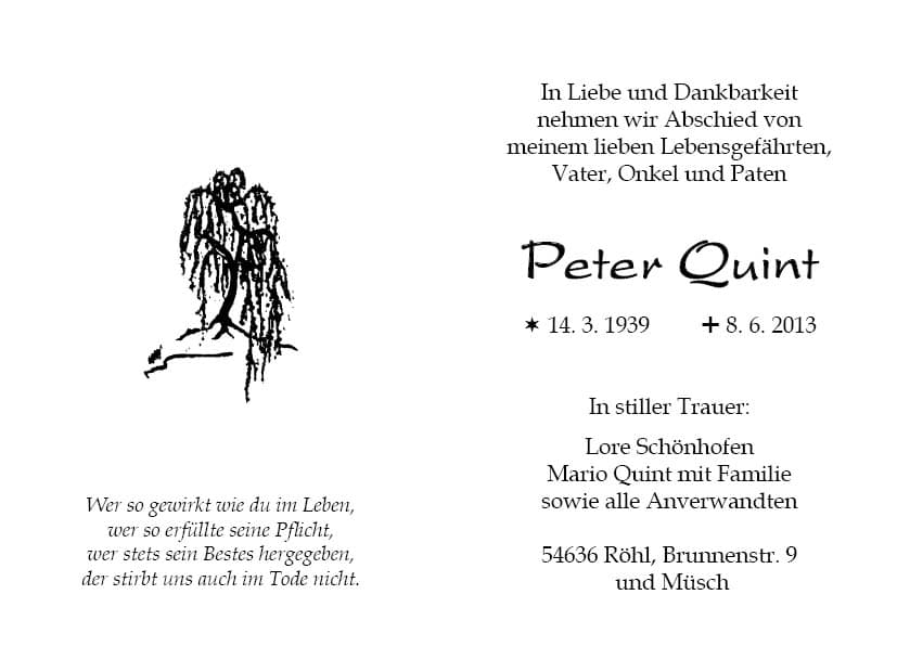 Herr Peter Quint
