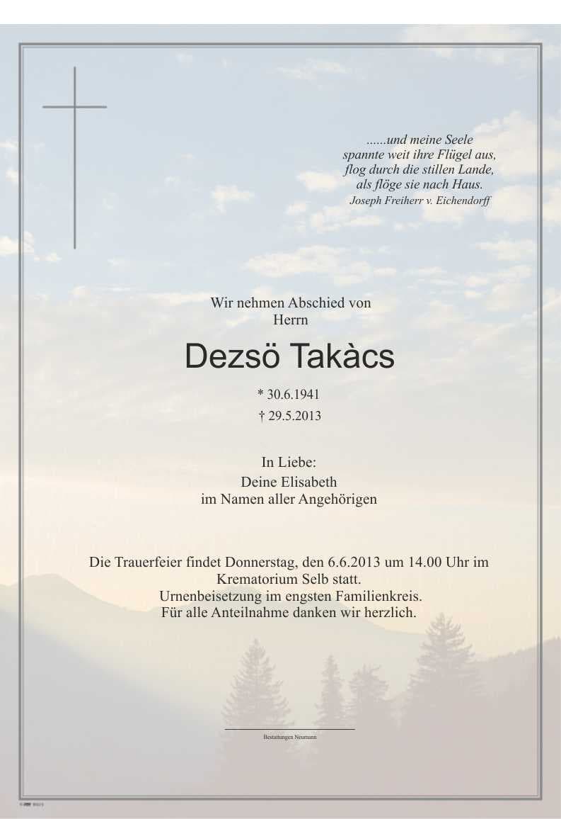 Herr Dezsö Takacz