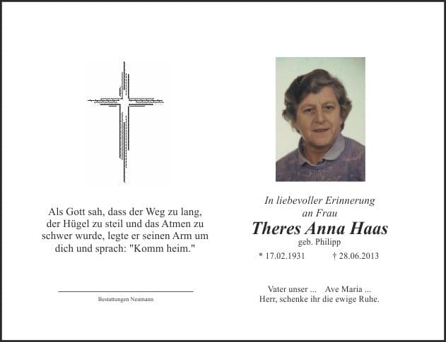 Frau Therese Haas