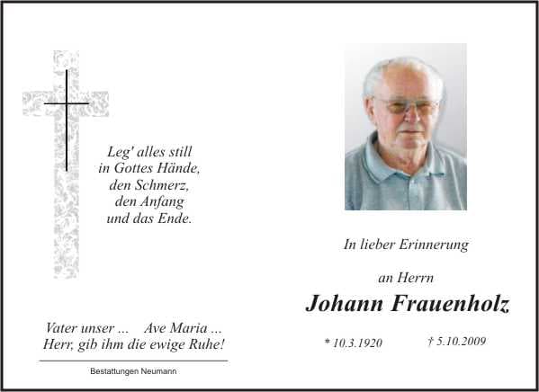 Herr Johann Frauenholz