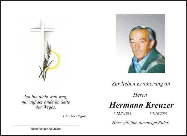 Herr Hermann Kreuzer