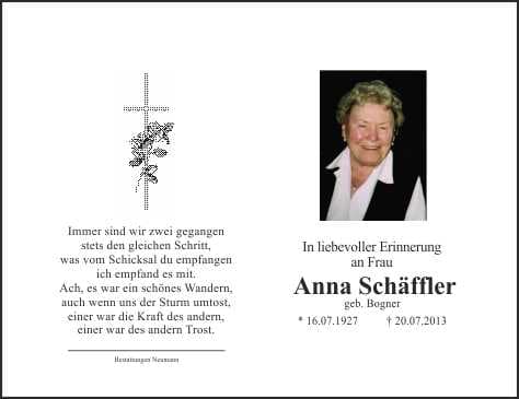 Frau Anna Schäffler