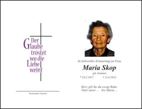 Frau Maria Skop