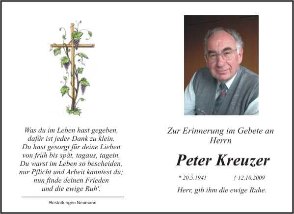 Herr Peter Kreuzer