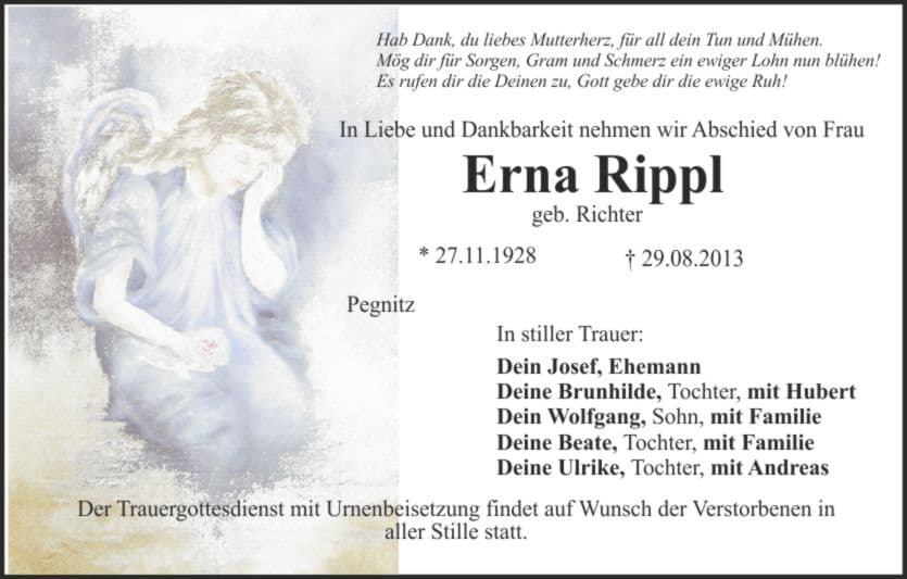 Frau Erna Rippl