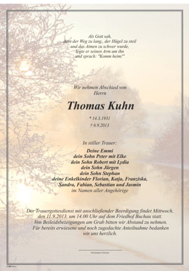 Herr Thomas Kuhn