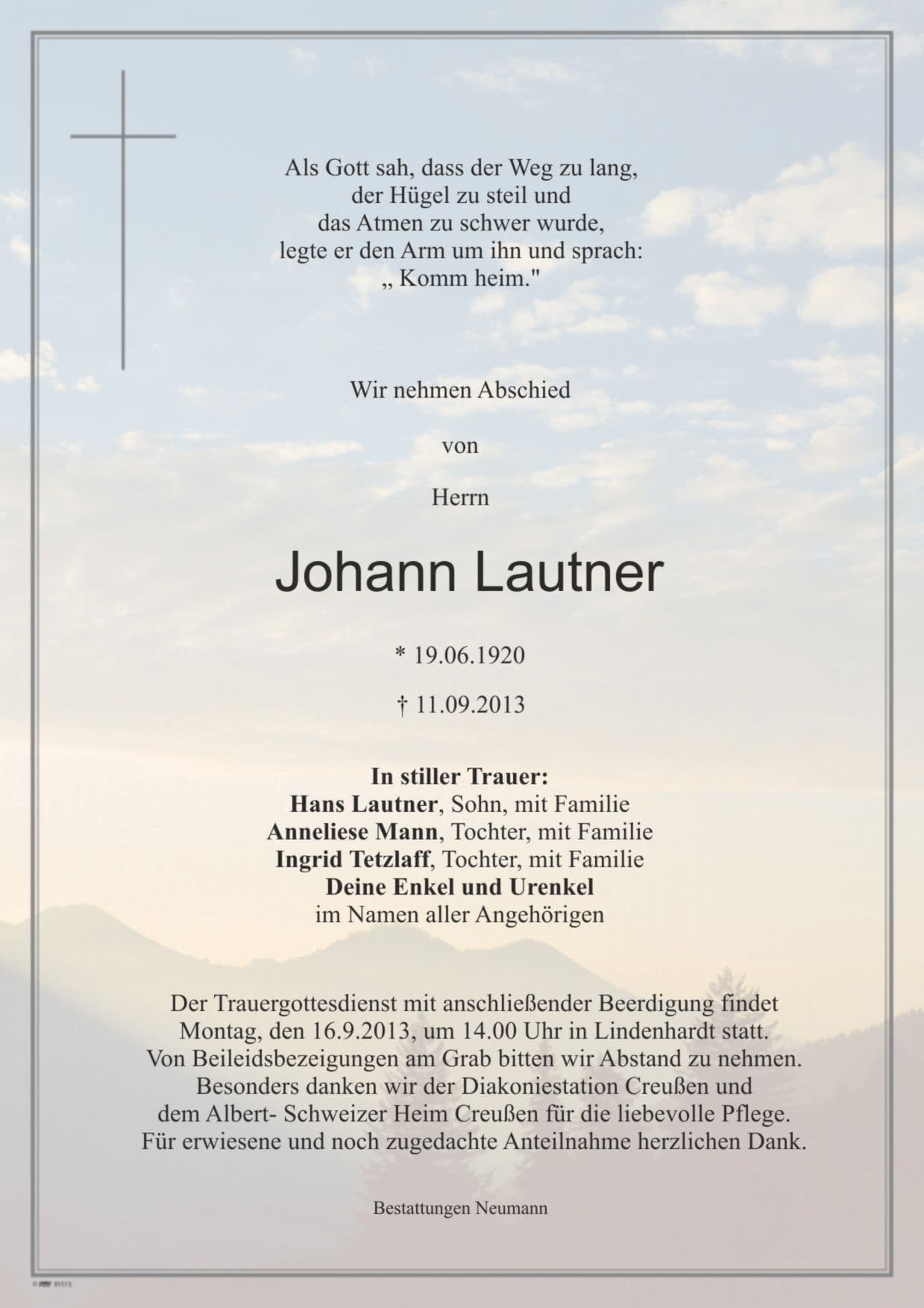 Herr Johann Lautner