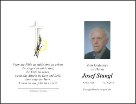 Herr Josef Stangl