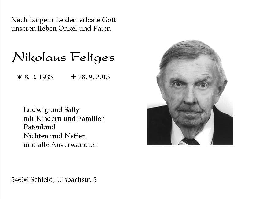 Herr Nikolaus Feltges