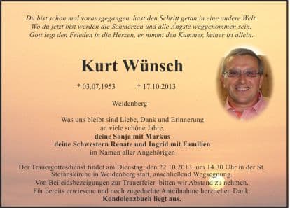 Herr Kurt Wünsch