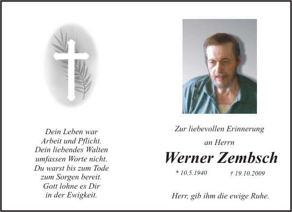 Herr Werner Zembsch