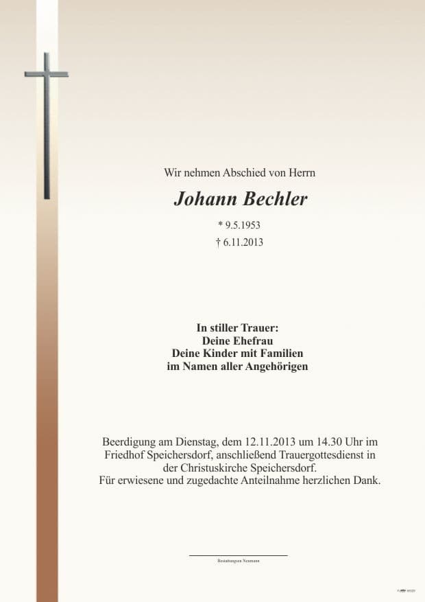 Herr Johann Bechler