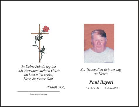 Herr Paul Bayerl