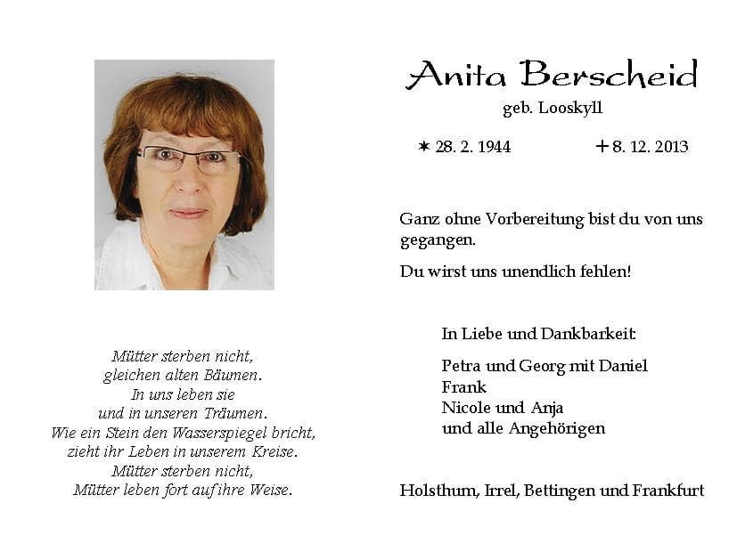 Frau Anita Berscheid
